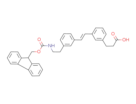 trans-3-{3-[2-[3-[2-(9H-fluoren-9-ylmethoxycarbonylamino)ethyl]phenyl]vinyl]phenyl}propionic acid