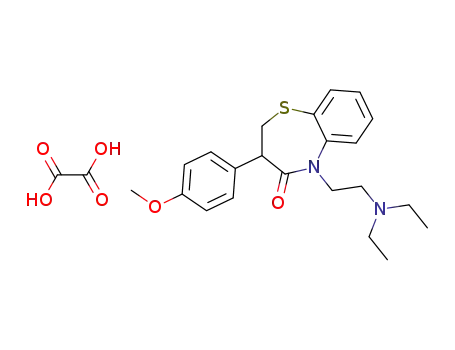 5-[2-(diethylamino)-ethyl]-2,3-dihydro-3-(4-methoxy phenyl)-1,5-benzothiazepin-4(5H)-one ethanedioate