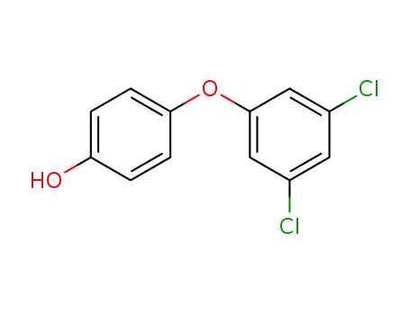 Molecular Structure of 40843-71-8 (Phenol, 4-(3,5-dichlorophenoxy)-)