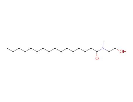 Molecular Structure of 7438-10-0 (Hexadecanamide, N-(2-hydroxyethyl)-N-methyl-)