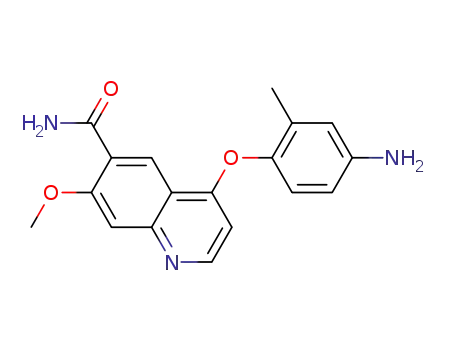 4-(4-amino-2-methylphenoxy)-7-methoxyquinoline-6-carboxylic acid amide