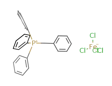 Molecular Structure of 36021-10-0 (((C<sub>6</sub>H<sub>5</sub>)3PCH<sub>2</sub>C<sub>6</sub>H<sub>5</sub>)<sup>(1+)</sup>*FeCl<sub>4</sub><sup>(1-)</sup>=((C<sub>6</sub>H<sub>5</sub>)3PCH<sub>2</sub>C<sub>6</sub>H<sub>5</sub>)FeCl<sub>4</sub>)