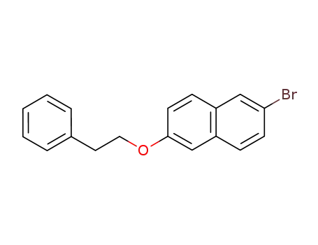 Molecular Structure of 66217-24-1 (Naphthalene, 2-bromo-6-(2-phenylethoxy)-)