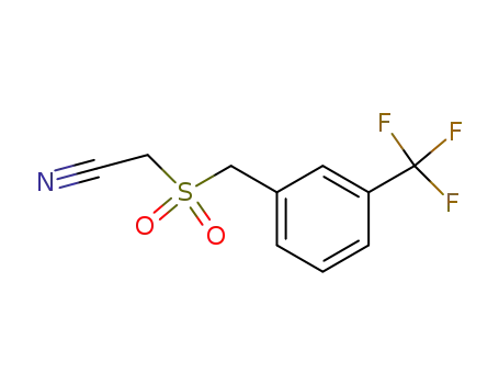Molecular Structure of 175276-81-0 (3-(TRIFLUOROMETHYL)BENZYLSULFONYL ACETONITRILE)
