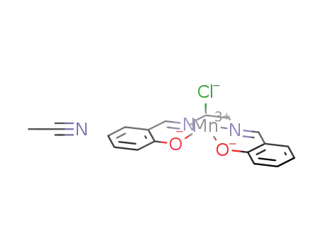 Molecular Structure of 105241-53-0 (Mn(Cl)(N,N'-ethylenebis(salicylidenamine))*CH<sub>3</sub>CN)