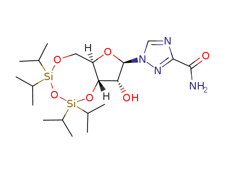 Molecular Structure of 140891-04-9 (3,5-O-(1,1,3,3-tetraisopropyl-1,3-disiloxanyl)-ribavirin)