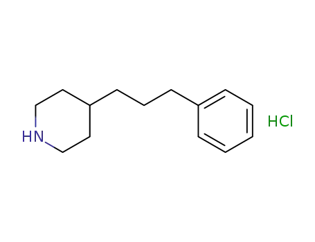 Molecular Structure of 76000-08-3 (4-(3-PHENYL-PROPYL)-PIPERIDINE HCL)