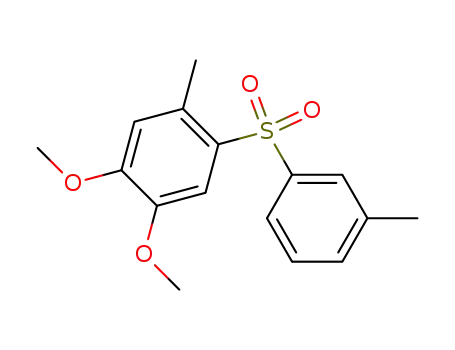 Molecular Structure of 91170-96-6 (1,2-dimethoxy-4-(3-methylphenylsulphonyl)-5-methylbenzene)