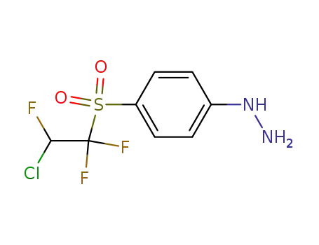Molecular Structure of 31574-94-4 ({4-[(2-chloro-1,1,2-trifluoroethyl)sulfonyl]phenyl}hydrazine)