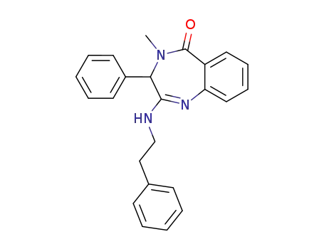 5H-1,4-Benzodiazepin-5-one,
3,4-dihydro-4-methyl-3-phenyl-2-[(2-phenylethyl)amino]-