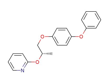 Molecular Structure of 95737-56-7 (Pyridine, 2-[1-methyl-2-(4-phenoxyphenoxy)ethoxy]-, (S)-)
