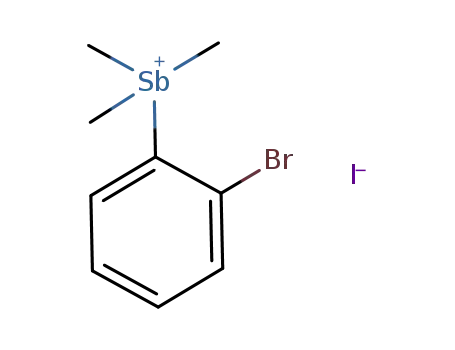 (o-bromophenyl)dimethylstibine monomethiodide