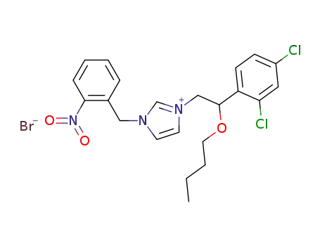 1-(β-Butoxy-2,4-dichlorophenethyl)-3-(o-nitrobenzyl)imidazolium bromide