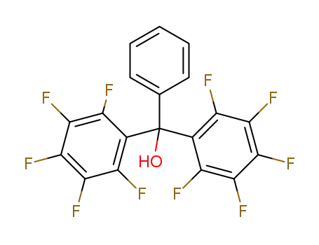 Molecular Structure of 4877-75-2 (di-(pentafluoro phenyl) phenyl methanol)