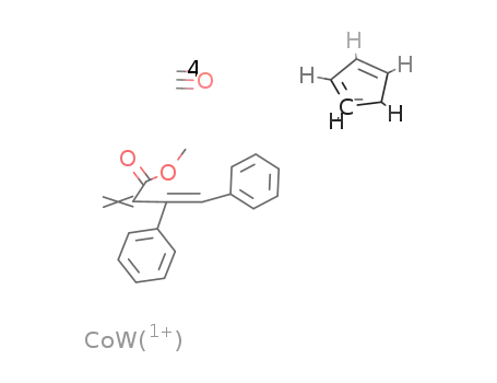 (η5-C5H5)WCo(CO)5(μ-η4-MeOC(O)CCHCPhCPh)