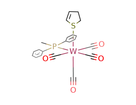 cis-W(CO)4(PMePh<sub>2</sub>)(2,3-dihydrothiophene)