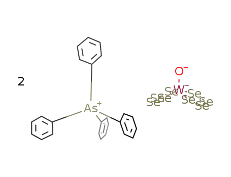 2As(C<sub>6</sub>H<sub>5</sub>)4<sup>(1+)</sup>*WO(Se<sub>4</sub>)2<sup>(2-)</sup>={As(C<sub>6</sub>H<sub>5</sub>)4}2{WO(Se<sub>4</sub>)2}