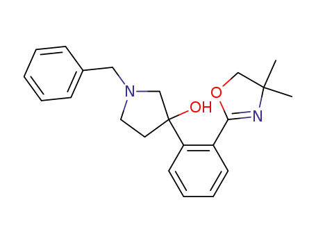 3-Pyrrolidinol,
3-[2-(4,5-dihydro-4,4-dimethyl-2-oxazolyl)phenyl]-1-(phenylmethyl)-
