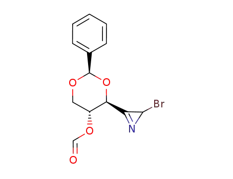 3-(D-erythro-1,3-O-benzylidene-2-O-formyl-propyl)-2-bromo-2H-azirine