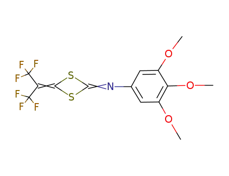 Molecular Structure of 19323-42-3 ((CF<sub>3</sub>)2CCSSCNC<sub>6</sub>H<sub>2</sub>(CH<sub>3</sub>O)3)