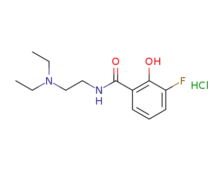 N-(2-diethylaminoethyl)-3-fluorosalicylamide hydrochloride