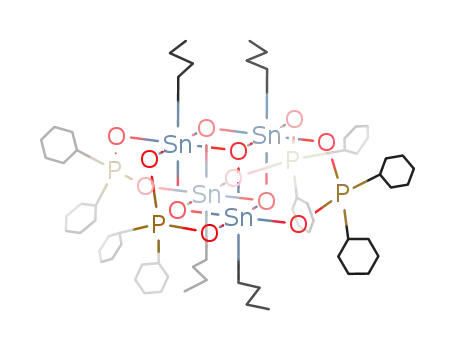 Molecular Structure of 109890-41-7 (tetrameric n-butyloxotin dicyclohexylphosphinate)