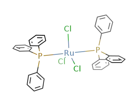 Molecular Structure of 57376-85-9 (Ruthenium, trichlorobis(triphenylphosphine)-)