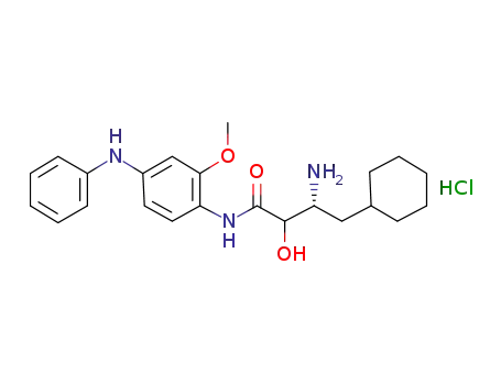 (2RS,3R)-3-amino-N-(4-anilino-2-methoxyphenyl)-4-cyclohexyl-2-hydroxybutanamide hydrochloride