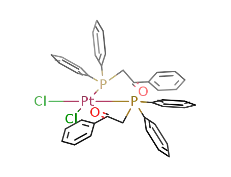cis-{PtCl<sub>2</sub>((C<sub>6</sub>H<sub>5</sub>)2PCH<sub>2</sub>C(O)C<sub>6</sub>H<sub>5</sub>)2}