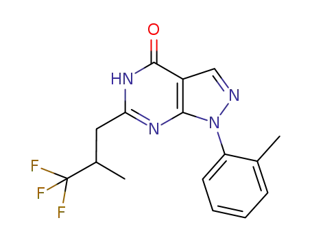 rac-1-(2-methylphenyl)-6-(3,3,3-trifluoro-2-methylpropyl)-1,5-dihydro-4H-pyrazolo[3,4-d]pyrimidin-4-one