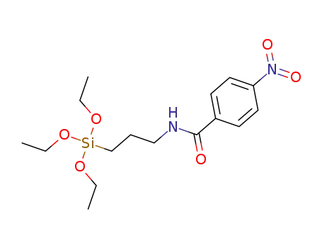 Molecular Structure of 60871-86-5 (3-(TRIETHOXYSILYLPROPYL)-P-NITROBENZAMIDE)