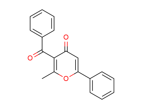 4H-Pyran-4-one,3-benzoyl-2-methyl-6-phenyl-