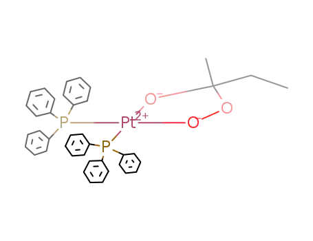 ((C<sub>6</sub>H<sub>5</sub>)3P)2PtOC(CH<sub>3</sub>)(C<sub>2</sub>H<sub>5</sub>)OO