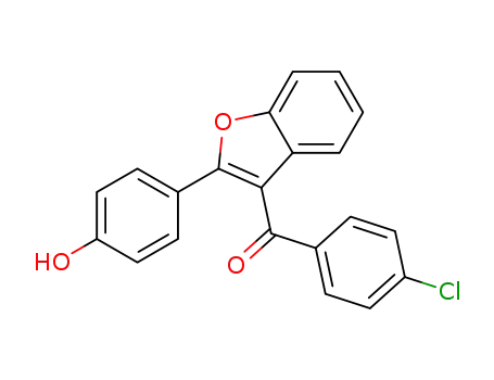 Methanone, (4-chlorophenyl)[2-(4-hydroxyphenyl)-3-benzofuranyl]-