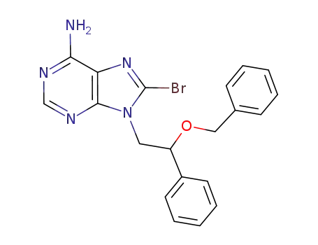 8-bromo-9-(2-benzyloxy-2-phenylethyl)adenine