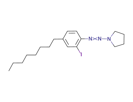 Pyrrolidine, 1-[(2-iodo-4-octylphenyl)azo]-