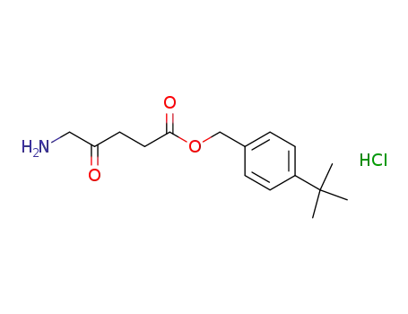 Molecular Structure of 396078-74-3 (4-TERT-BUTYL BENZYL 5-AMINOLEVULINATE HYDROCHLORIDE)