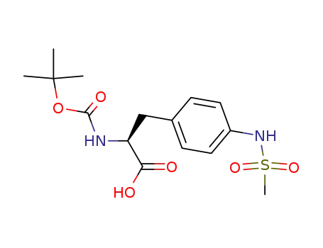 Molecular Structure of 204856-74-6 (BOC-L-PHE(4-NH-SO2-CH3))