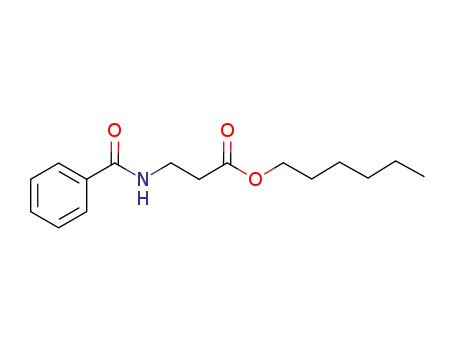 Molecular Structure of 1116115-87-7 (hexyl 3-benzamidopropanoate)
