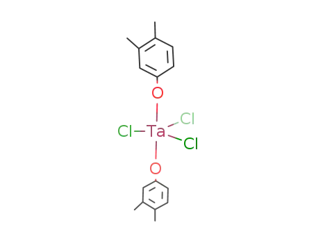 Molecular Structure of 130136-97-9 ((3,4-dimethylphenoxo)2TaCl<sub>3</sub>)