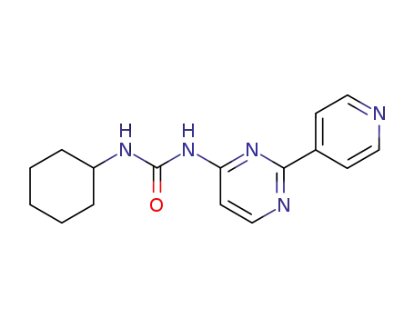Molecular Structure of 61310-14-3 (Urea, N-cyclohexyl-N'-[2-(4-pyridinyl)-4-pyrimidinyl]-)