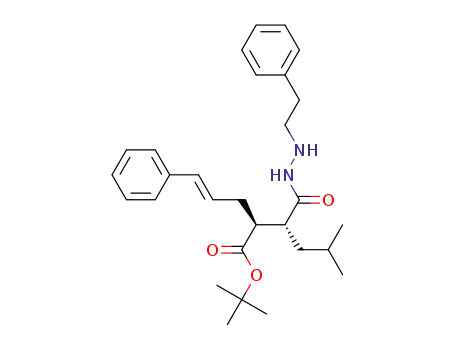 Molecular Structure of 253795-02-7 ((E)-2(R)-[1(S)-(tert-butoxy-carbonyl)-4-phenyl-3-butenyl]-4-methyl-2'-(2-phenylethyl)valerohydrazide)
