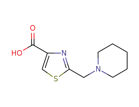 Molecular Structure of 921147-03-7 (Sodium 2-(piperidin-1-ylmethyl)-1,3-thiazole-4-carboxylate)