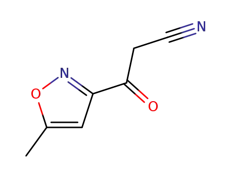 Molecular Structure of 130371-64-1 (3-Isoxazolepropanenitrile,5-methyl--bta--oxo-(9CI))