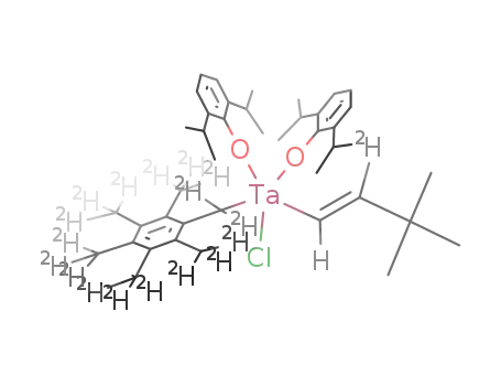 (E)-(η1-C6(CD3)5CD2)Ta(CH=CD(CMe3))(2,6-OC6H3(i-Pr)2)2Cl