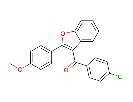 Methanone, (4-chlorophenyl)[2-(4-methoxyphenyl)-3-benzofuranyl]-
