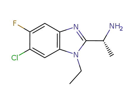 (R)-1-(6-chloro-1-ethyl-5-fluoro-1H-benzoimidazol-2-yl)-ethylamine