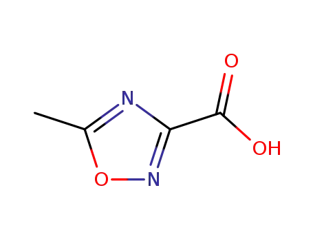 Molecular Structure of 19703-92-5 (5-METHYL-1,2,4-OXADIAZOLE-3-CARBOXYLIC ACID)