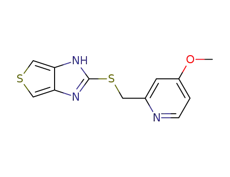 Molecular Structure of 111371-35-8 (1H-Thieno[3,4-d]imidazole, 2-[[(4-methoxy-2-pyridinyl)methyl]thio]-)