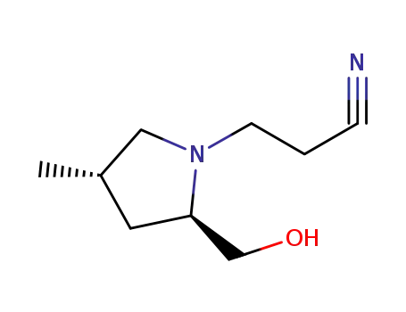 3-[(2R,4S)-2-hydroxymethyl-4-methylpyrrolidin-1-yl]propionitrile